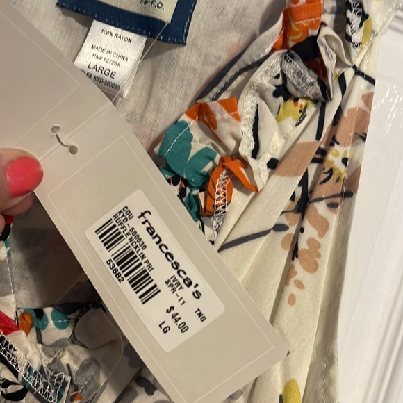 NWT Emmelee by Francesca’s V neck sleeveless dress size Large - Picture 6 of 12